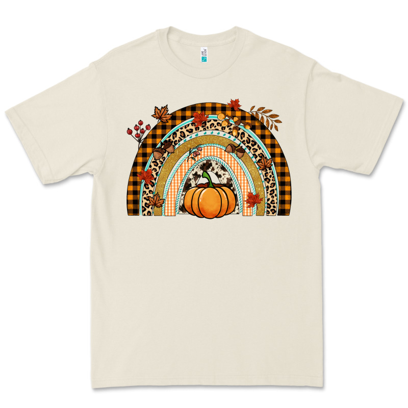 Fall Rainbow Pumpkin Premium Tee by NancyCooperArtShop | Teevron