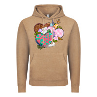 Vintage Coffee Easter Day Western Easter hearts Vintage Hoodie - OliviaCreatesArt
