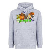 Heather Grey howdy halloween pumpkins Heavyweight Hoodie - AdoDesignShop