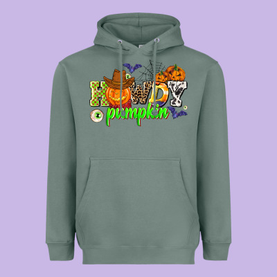 Howdy Halloween Pumpkins Heavyweight Hoodie Designed By Adodesignshop