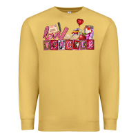 Antique Gold valentines day teacher Premium Sweatshirt - AdoDesignShop