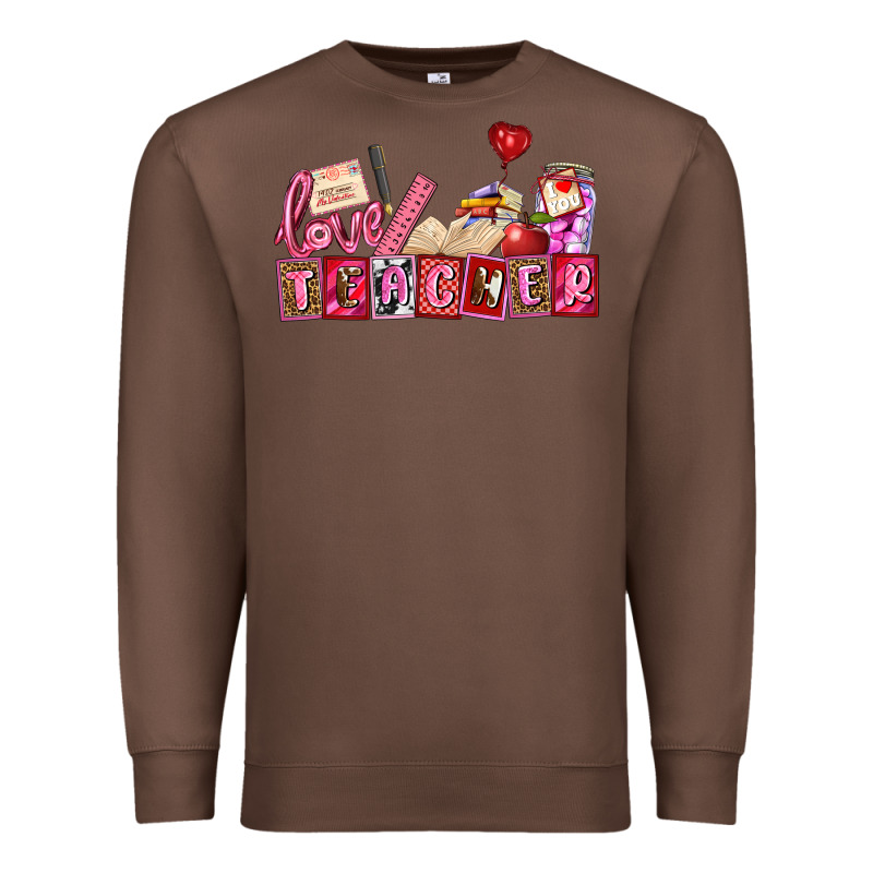 Valentines Day Teacher Premium Sweatshirt by AdoDesignShop | Teevron