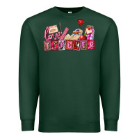 Sports Green valentines day teacher Premium Sweatshirt - AdoDesignShop