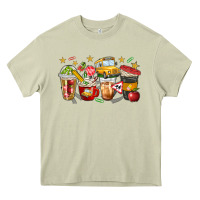 Mossy school bus coffee cups Heavy Core Tee - NancyCooperArtShop