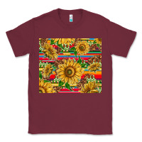 Burgundy mexican sunflowers Classic Tee - TumblerDesignByShophia