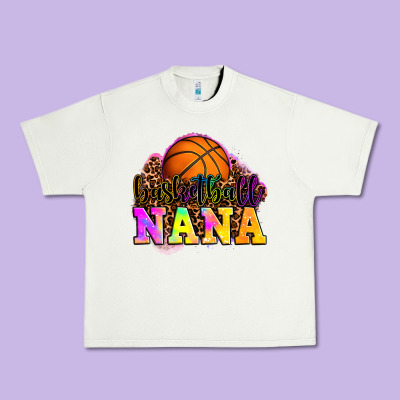 Basketball Nana Urban Heavy Tee Designed By Oliviacreatesart