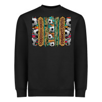 Black soccer camouflage serape cowhide turquoise leopard glitter  brushstrok Heavyweight Sweatshirt - Artiststas