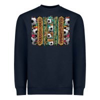 Navy soccer camouflage serape cowhide turquoise leopard glitter  brushstrok Heavyweight Sweatshirt - Artiststas
