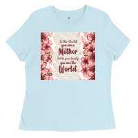 Baby Blue to the world you are a mother but to your family y Ladies Tee - TumblerDesignByShophia