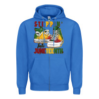True Royal steppin' into juneteenth Zipper Hoodie - BarkalooDesign