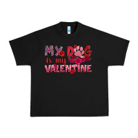 Black my dog is my valentine Urban Heavy Tee - OliviaCreatesArt