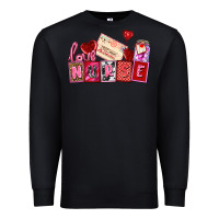 Black valentines day nurse Premium Sweatshirt - AdoDesignShop