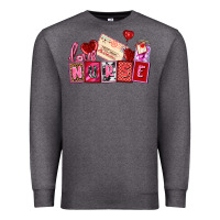 Charcoal Heather valentines day nurse Premium Sweatshirt - AdoDesignShop