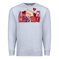 Heather Grey valentines day nurse Premium Sweatshirt - AdoDesignShop