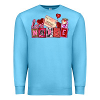 Ocean Blue valentines day nurse Premium Sweatshirt - AdoDesignShop