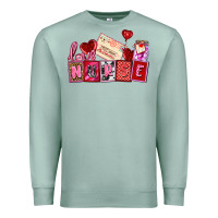 Seafoam valentines day nurse Premium Sweatshirt - AdoDesignShop