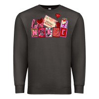 Smoke valentines day nurse Premium Sweatshirt - AdoDesignShop