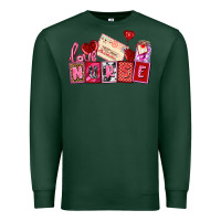 Sports Green valentines day nurse Premium Sweatshirt - AdoDesignShop