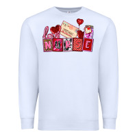 White valentines day nurse Premium Sweatshirt - AdoDesignShop