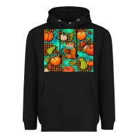 Black pumpkin spice and pumpkin Heavyweight Hoodie - AdoDesignShop