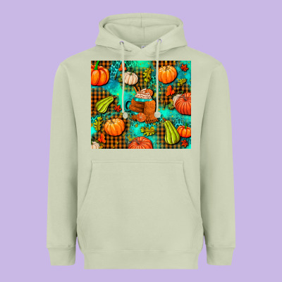 Pumpkin Spice And Pumpkin Heavyweight Hoodie Designed By Adodesignshop