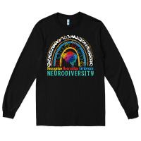 Black Recognize normalize embrace neurodiversity Autism Long Sleeve Tee - FaDigitalArtStudio
