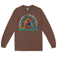 Chestnut Recognize normalize embrace neurodiversity Autism Long Sleeve Tee - FaDigitalArtStudio