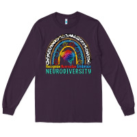 Plum Recognize normalize embrace neurodiversity Autism Long Sleeve Tee - FaDigitalArtStudio