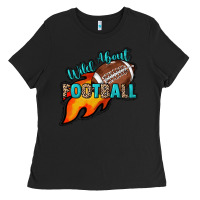 Black Wild about Football Ladies Tee - HowdyJamesFarm