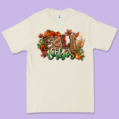 Fall Vibes Pumpkins Premium Tee Designed By Nancycooperartshop