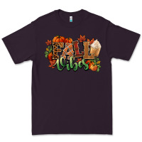 Plum Fall vibes pumpkins Premium Tee - NancyCooperArtShop