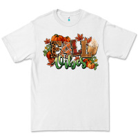 White Fall vibes pumpkins Premium Tee - NancyCooperArtShop