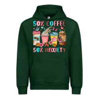 Forest Green half teacher half coffee Urban Hoodie - JahusDesignShop