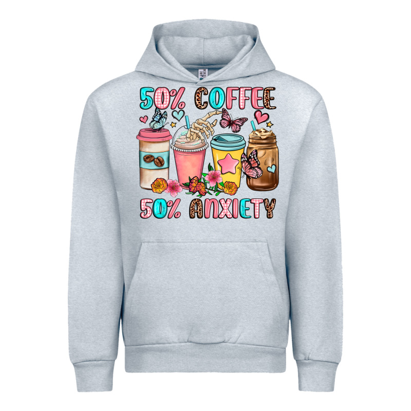 Half Teacher Half Coffee Urban Hoodie by JahusDesignShop | Teevron