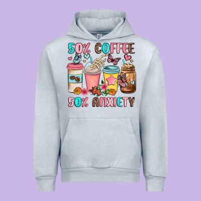 Half Teacher Half Coffee Urban Hoodie Designed By Jahusdesignshop