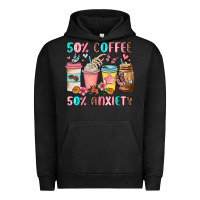 Pigment Black half teacher half coffee Urban Hoodie - JahusDesignShop