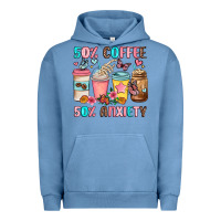 Pigment Pebble Blue half teacher half coffee Urban Hoodie - JahusDesignShop