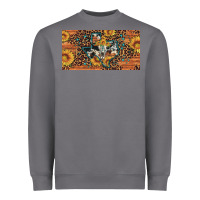 Storm texas map bull skull sunflower leopard licence plate Heavyweight Sweatshirt - Artiststas