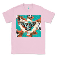 Bubblegum Pink freebird with leopard and cowhide pattern Classic Tee - TumblerDesignByShophia