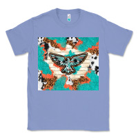 Colony Blue freebird with leopard and cowhide pattern Classic Tee - TumblerDesignByShophia
