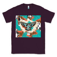 Plum freebird with leopard and cowhide pattern Classic Tee - TumblerDesignByShophia