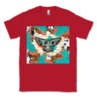 Red freebird with leopard and cowhide pattern Classic Tee - TumblerDesignByShophia