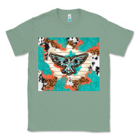 Sage freebird with leopard and cowhide pattern Classic Tee - TumblerDesignByShophia