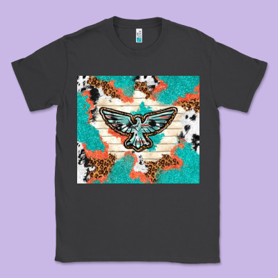 Freebird With Leopard And Cowhide Pattern Classic Tee Designed By Tumblerdesignbyshophia