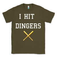 Army Green i hit dingers baseball Classic Tee - maiPhamDesign