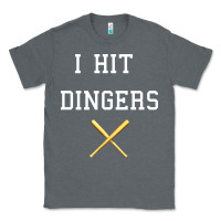Charcoal Heather i hit dingers baseball Classic Tee - maiPhamDesign