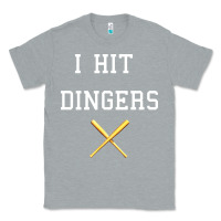 Heather Grey i hit dingers baseball Classic Tee - maiPhamDesign