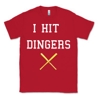 Red i hit dingers baseball Classic Tee - maiPhamDesign