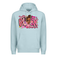 Blue Mist Pretty Black Educated Premium Hoodie - CowhideDigitalArt