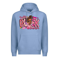 Colony Blue Pretty Black Educated Premium Hoodie - CowhideDigitalArt